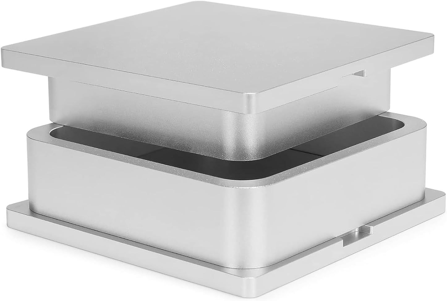 Pre Press Mold Made of Food Grade Anodized 6061 Aluminum (Silver, 4x4 inch)