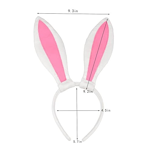 Miniatura 4 de Ivyu Disfraz de conejo de Lola para mujer, disfraz de conejo Playboy, diadema de orejas de conejo Roger, disfraz de conejo blanco, Alicia en el país