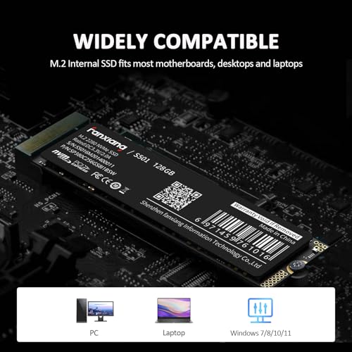 Image of fanxiang S501 128GB NVMe SSD 3D NAND1.3 PCIe Gen3x4 M.2 2280 Internal Solid State Drive (Read Speed up to 1,100 MB /s) Compatible with Laptop & PC Desktop | Internal SSD for notebooks, laptops and desktop PCs, fast boot and reliable performance