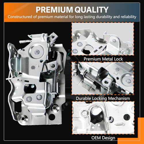 Image of Door Lock Latch Assembly Front Left LH Driver Side Compatible with GMC C1500 C2500 K1500 K2500 S10 Safari Yukon Cadillac Escalade Chevrolet Truck Pickup Suburban - Replaces#940-102,16631627