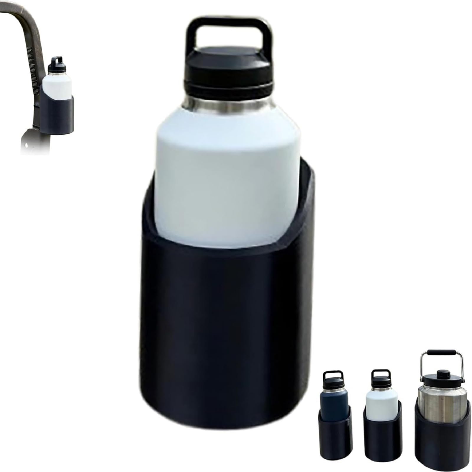 Magnetic Bottle Mounts for 46, 50, 64 oz,Portable Water Bottle Storage Rack,Anti Vibration Cup Holder Truck, Heavy-Duty Bottle Holder for Golf Cart