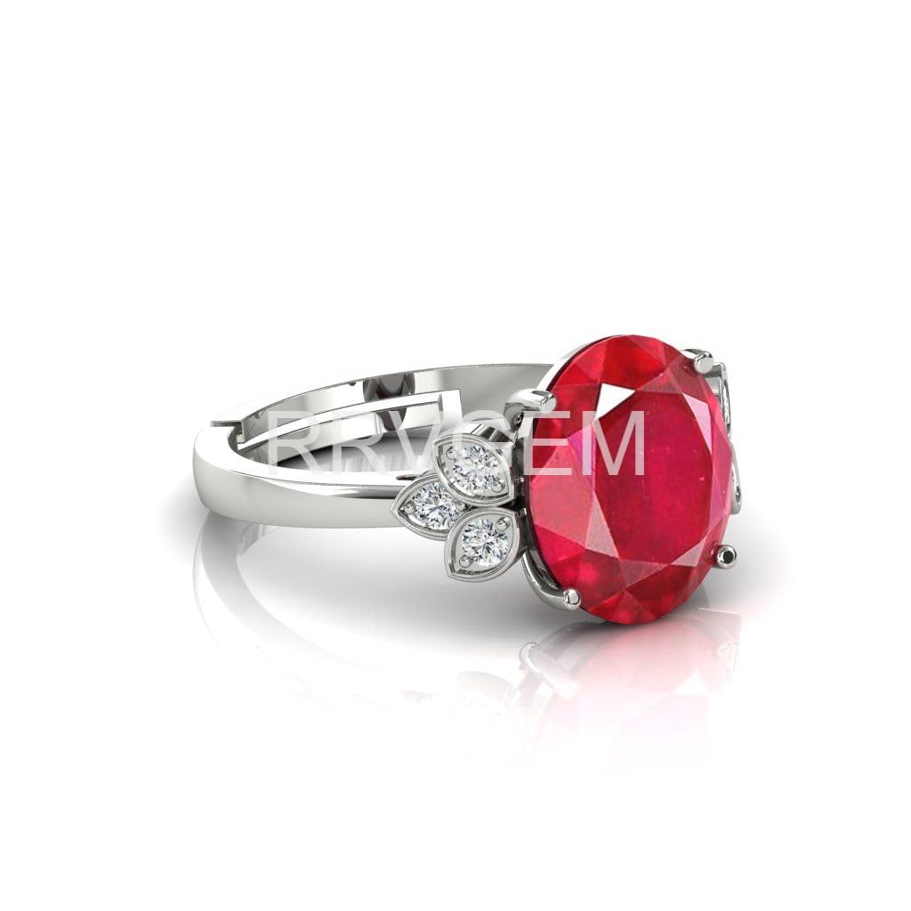 Bague rubis naturel et argent fait main bijou élégant pour vos soirées - 4