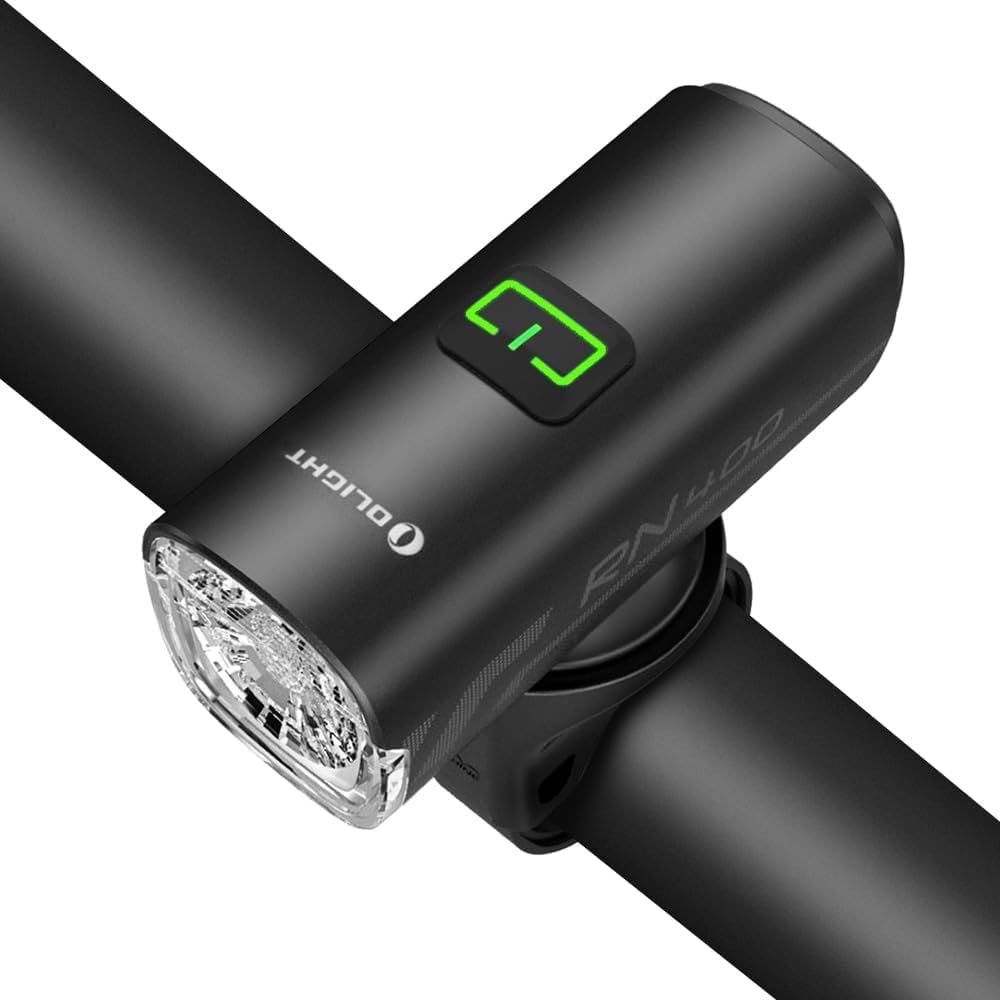 RN 400 Bike light 400 Lumens USB Rechargeable Bicycle Headlights IPX7 Waterproof LED Safety and Sensing Mountain Cycling for Daily Commuting and Urban Riding