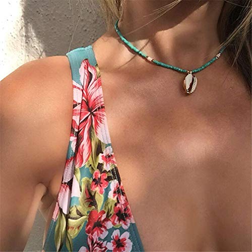 Fliyeong - Collana con perle di riso in conchiglia...