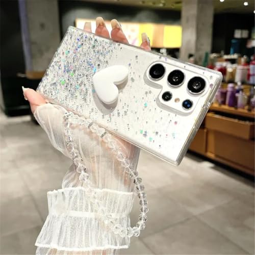 Coque silicone Samsung M14 cœur scintillant cadeau idéal