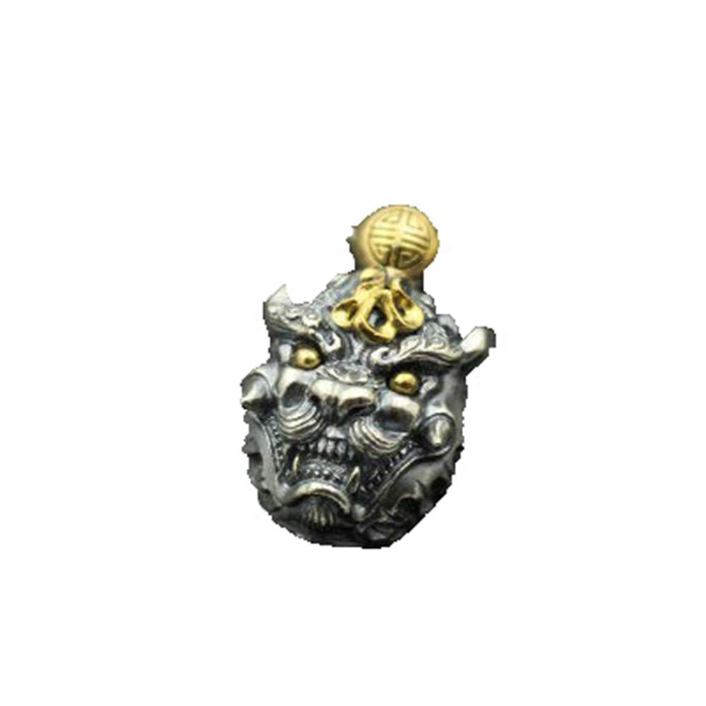 Fashion158 White Copper Tang Lion Exorcist Bell Town House Pendant Bag Hanging Key Hanging Fortune Exorcism