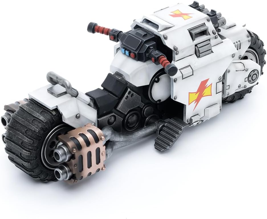 LEBOO JOYTOY Warhammer 40K 1/18 Action Figure White Scars Raider-Pattern Combat Bike