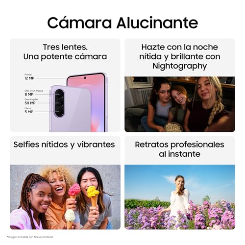 Miniatura 5 de Samsung Galaxy A37 5G, 256GB, Móvil Fino con IA, 8GB, Gran Angular 50MP, Autonomía 2 Días, Batería 5000 mAh, IP68, Garantía del Fabricante 3 Años + 1 Año Extra, Color Gris (Versión Española)