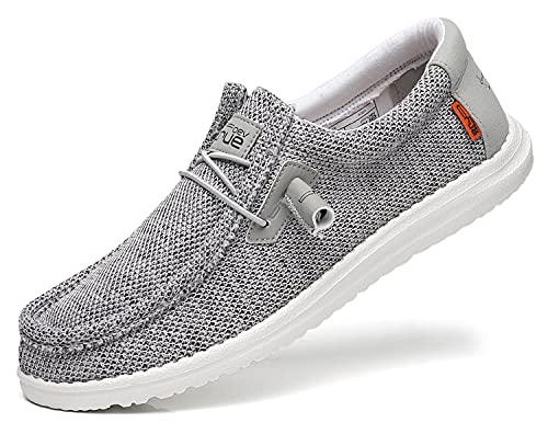 FOEVTRUE Men Loafer Penny Casual Slip-on Fashion Stretch Shoes Ash US 9