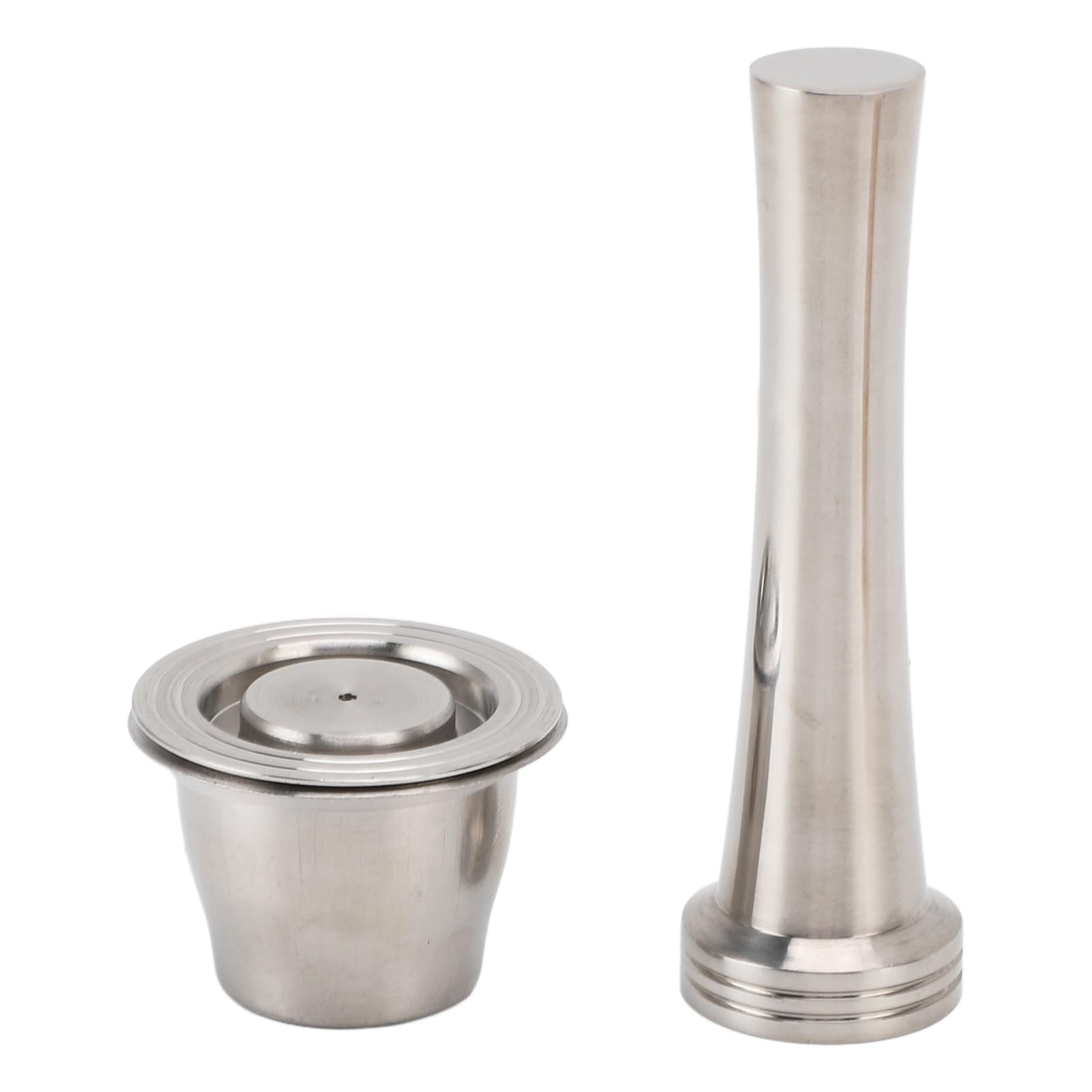 Tampers de cápsulas de café reutilizables de acero inoxidable para oficina en casa