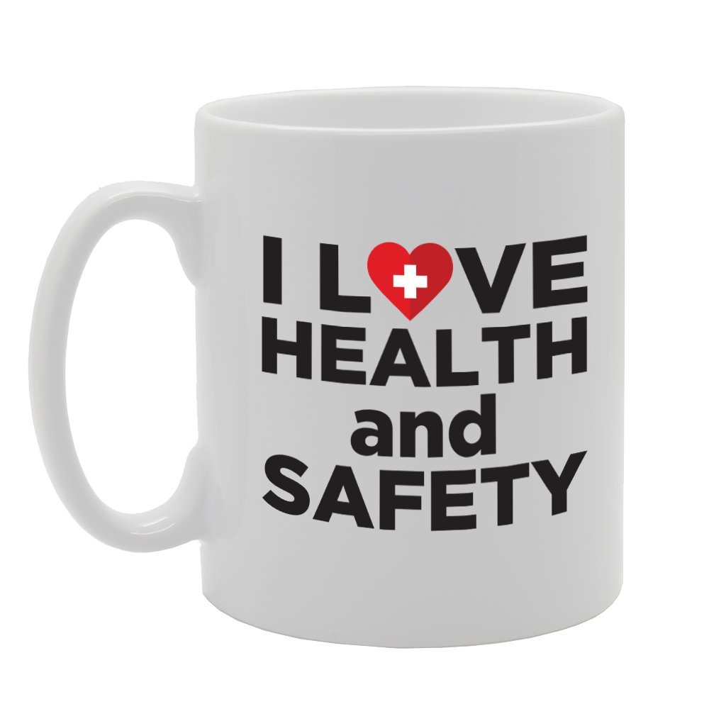 Coralgraph Inc Men's White Mg3067 I Love Health And Safety Novelty Gift Printed Tea Coffee Ceramic Mug
