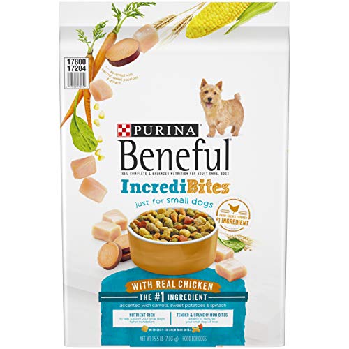 Purina Beneful Small Breed Dry Dog Food, IncrediBites With Real Chicken - 15.5 lb. Bag