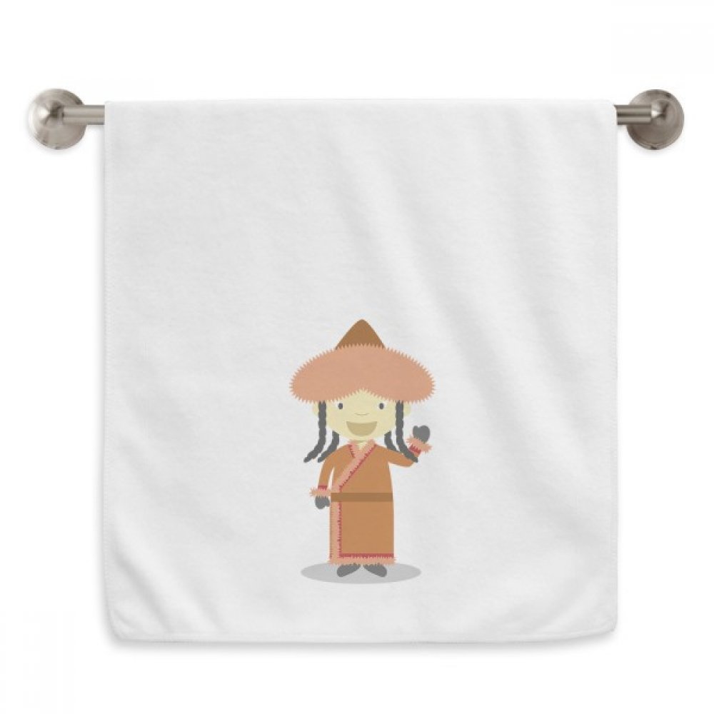 Serviettes moelleuses Mongolie Cartoon pour peau sensible et soin du visage
