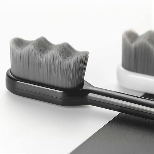 Miniatura 3 de EasyHonor Cepillo de dientes extra suave para encías sensibles, cepillo de dientes manual de micropiel con cerdas de hilo dental suaves para mujeres