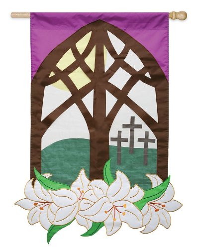 Drapeau de Pâques grand format décoration de jardin extérieure