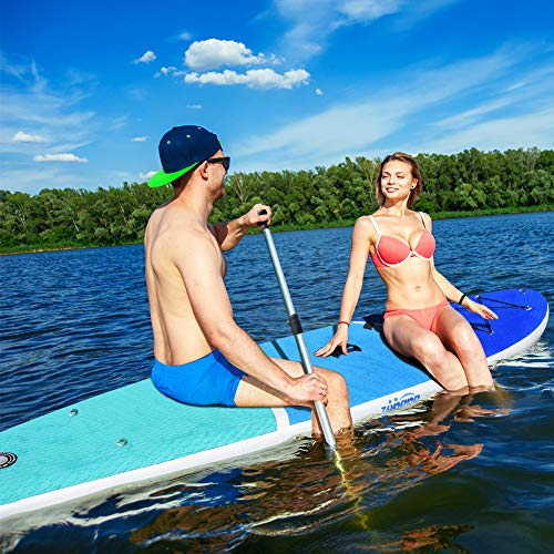 Zupapa 2019 Upgrade Inflatable Stand Up Paddle Board 6" Thick 11 FT Kayak