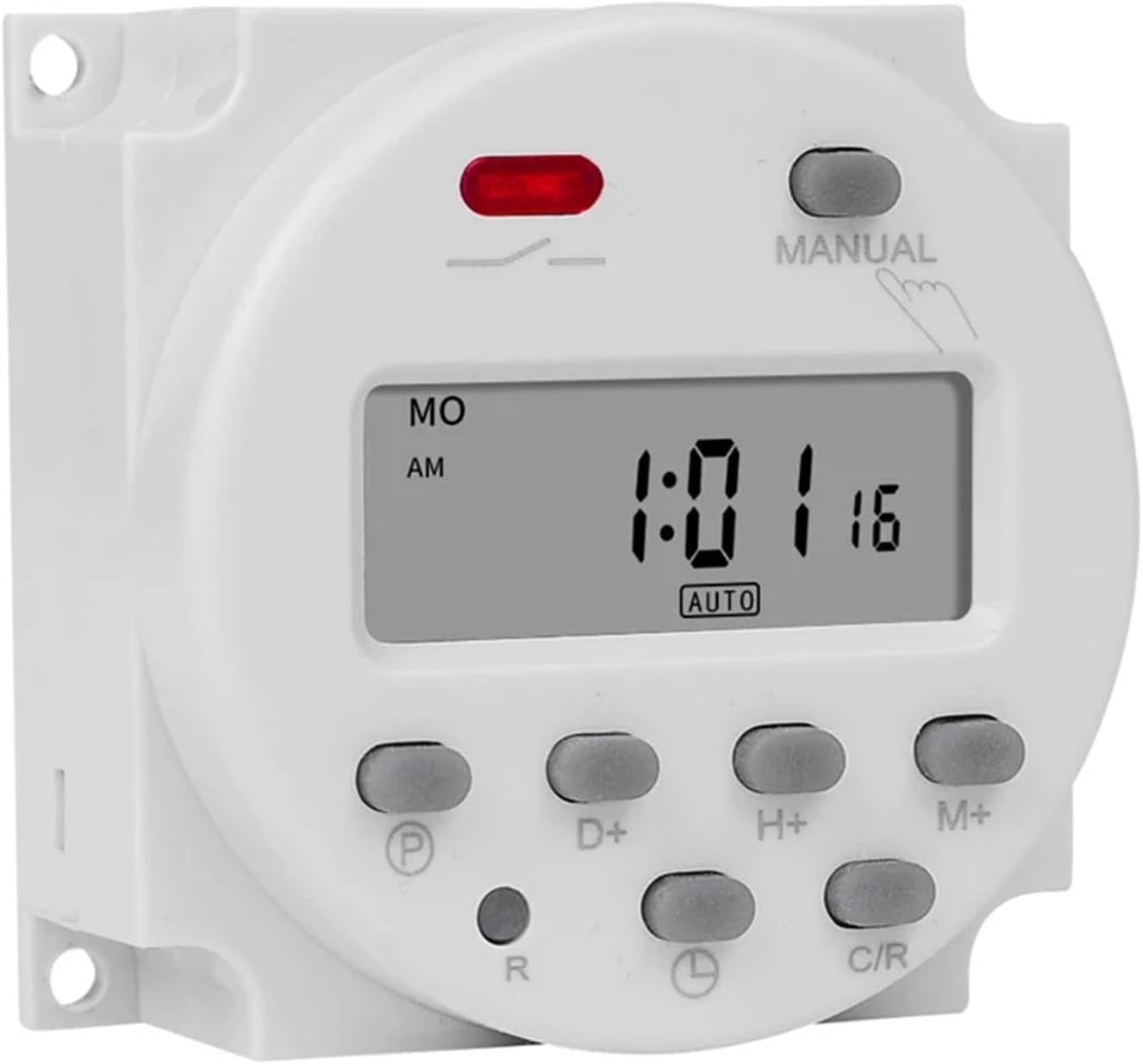 CN101A Digital Microcomputer 7Days Weekly Programmer Electronic Timer Switch 220V Time Relay with Countdown 12V DC for Light Fan(220V AC)