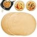 Airfryer, 100 sztuk papieru do pieczenia, 22 cm, perforowany, okrągły papier pergaminowy, nieprzywierający, jednorazowe wkładki papierowe, do patelni, piekarnika, kuchenki mikrofalowej, gorącego powietrza (B)