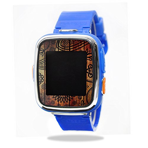 MightySkins Skin Compatible with VTech Kidizoom Smartwatch DX wrap Cover Sticker Skins Wooden Floral