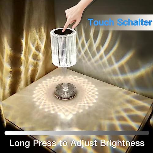 ZQX Lampada da Tavolo di Cristallo, Lampada da