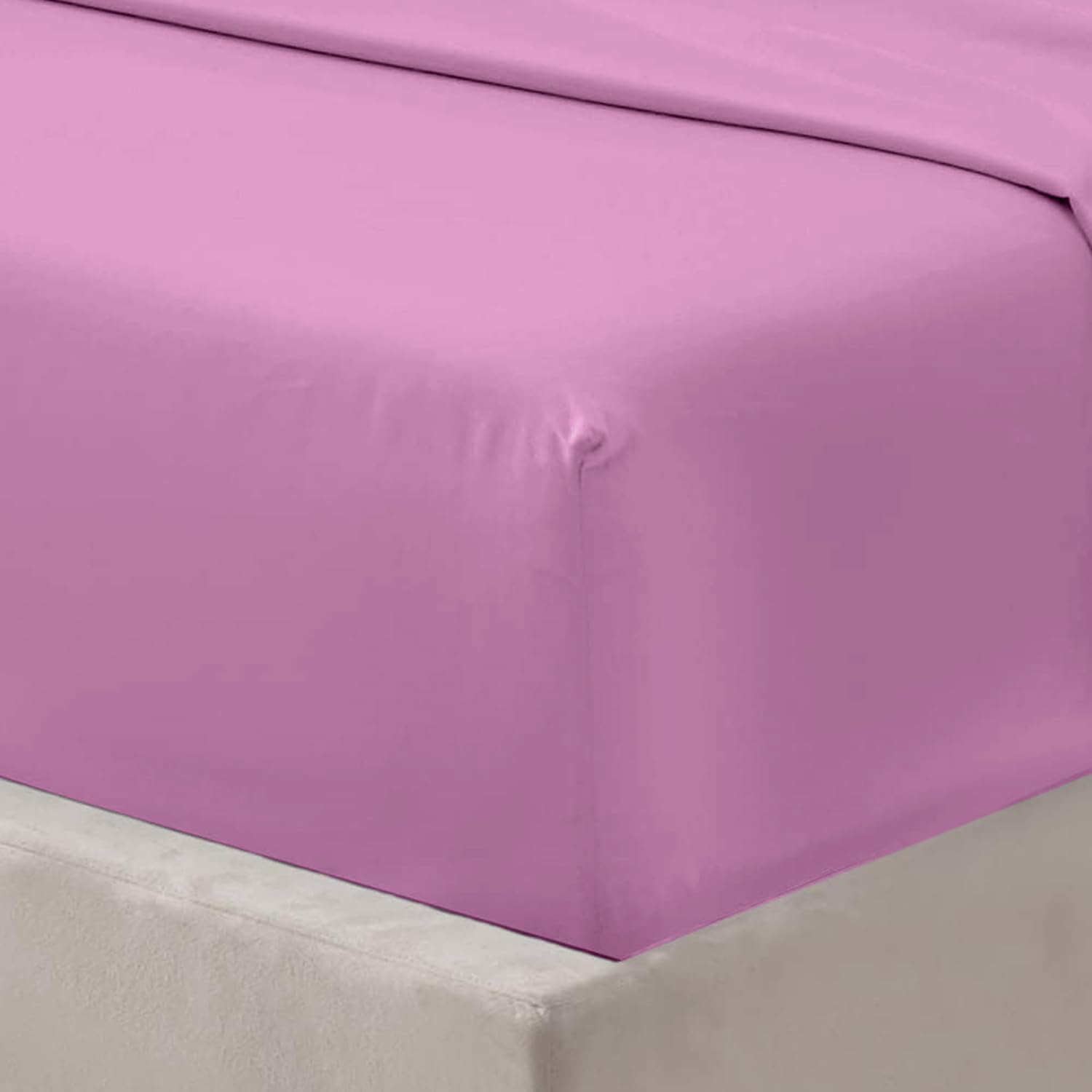 Oxford Homeware Purple King Size Fitted Sheets -100% Brushed Microfibre 1800 Easy Care 25 cm Deep King Size Bed Sheet Bedding - Image 4