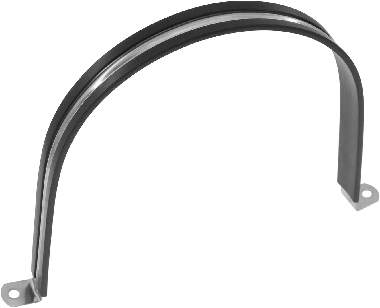 Rubber Cushioned U Clamps, U-Shaped Pipe Tube Wire Clamps, 15PCS (M38|1-1/2", Silver)