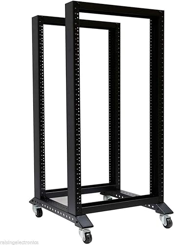 Miniatura 7 de RAISING ELECTRONICS Marco abierto 15U 4 postes Open Frame Red de datos de 19 pulgadas Servidor de escritorioestante de audio