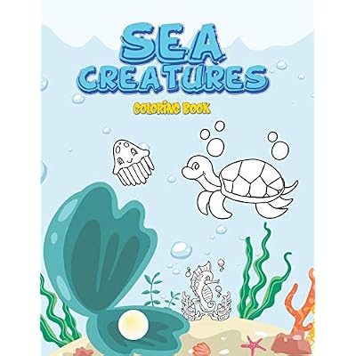 Sea Creatures Coloring Book