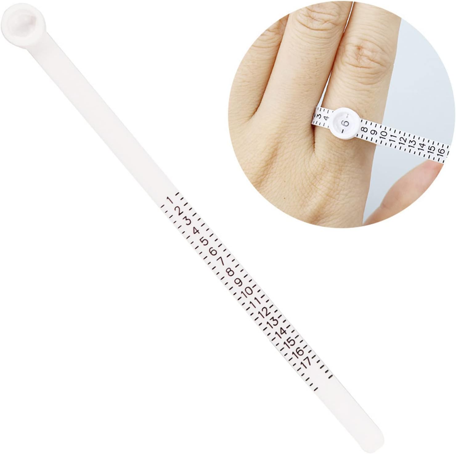 Rings Sizer Measuring Set Finger Size Gauge Measure Tool Jewelry Sizing Tools 1-17 Rings Size for Women Men Finger Gauge Measure Tool