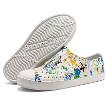 CERYTHRINA Mens Garden Clogs Shoes Breathable Casual Graphic Slippers - Slip-On Mesh Hole Sandals - Indoor/Outdoor Beach Shower Footwear Shoes for Unsex