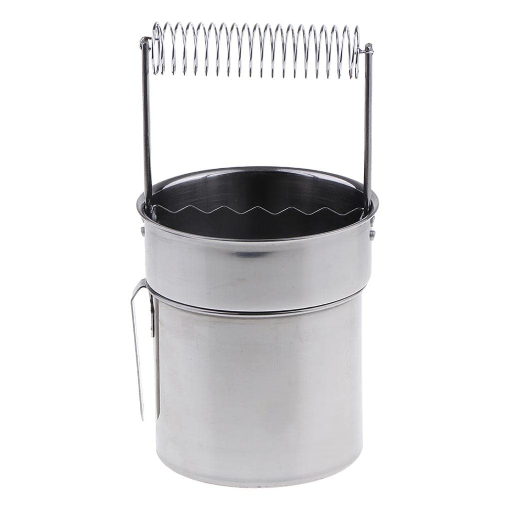 HTC18 Stainless Steel Painting Brush Washing Bucket Wash Pen Barrel Cup
