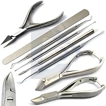 Chiropody Podiatry Tools Kit Heavy Duty Toenail Clipper Set, Ingrown Toenail Curettes & Podiatrist Instruments for Foot Care Treatment