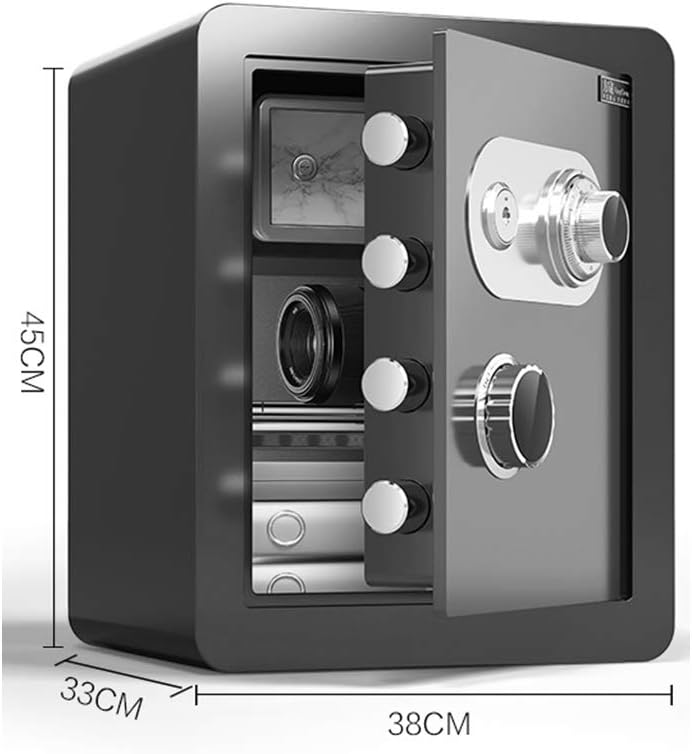 Security SafesHome Security Safes 45cm Large Capacity Deposit Box Includes Keys Office Hotel Jewelry Cash Use Storage Cabinet 4 Colors(Color:style2)