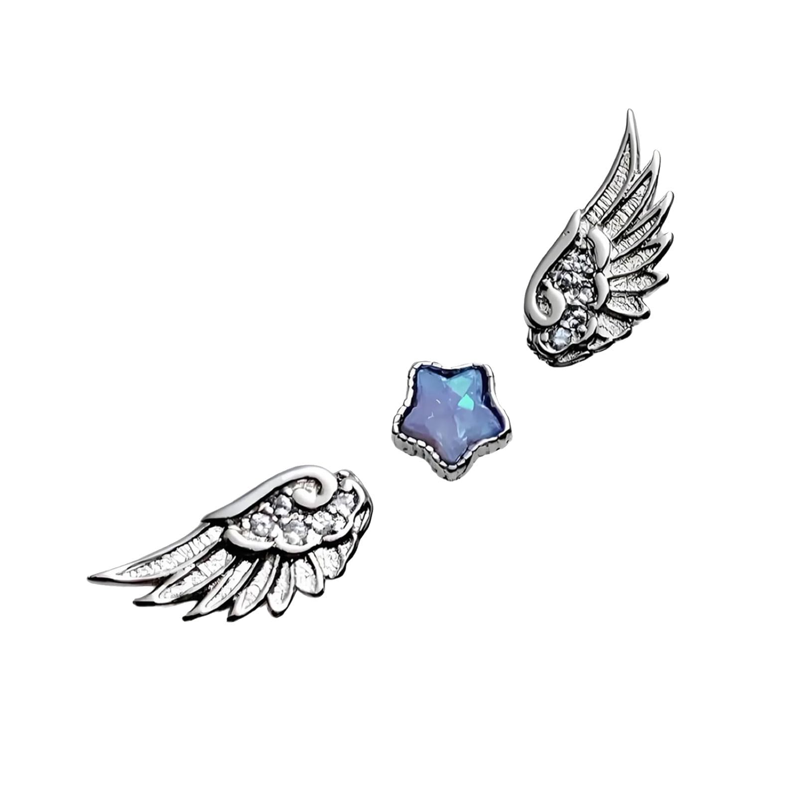 Maxtonser Lightweight Comfortable Star Wing Studs Earrings Stylish Ear Accessories for Daily Wear Travel and Gifting