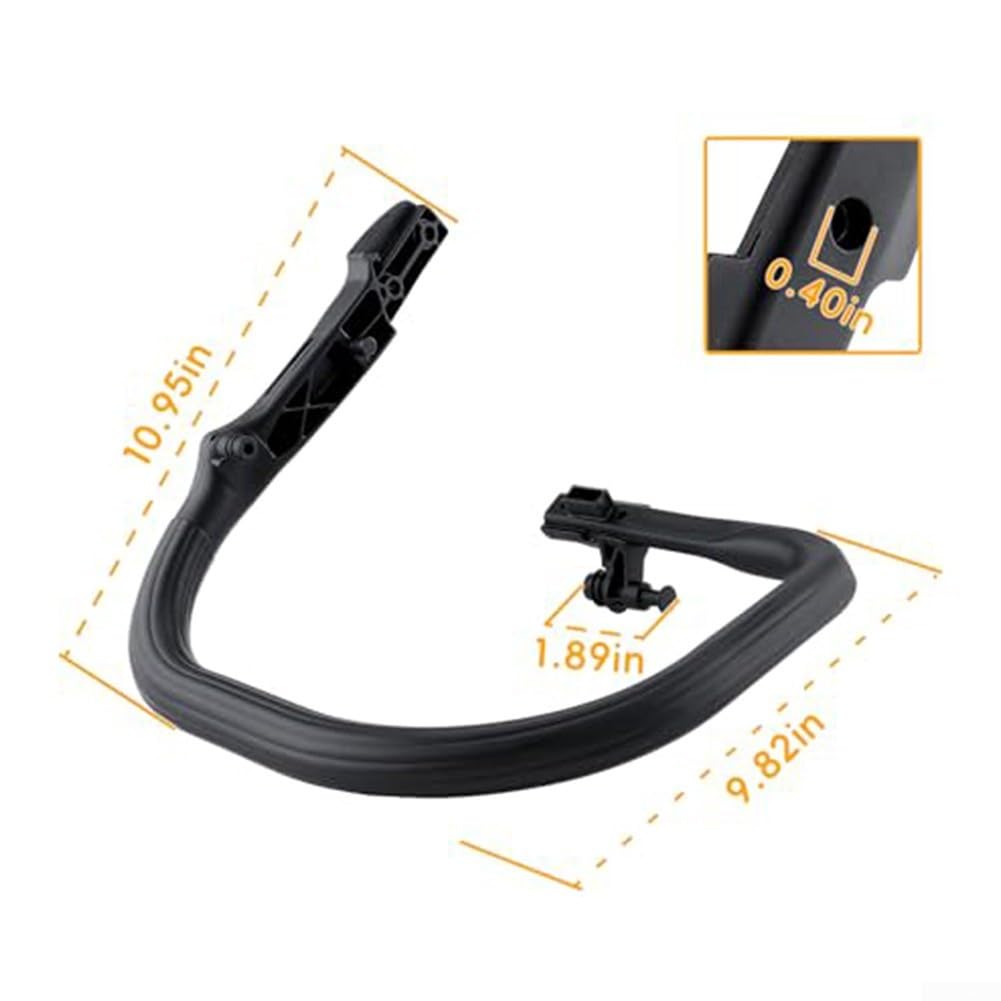 Manubrio anteriore per motosega a benzina MS261, MS271, MS291, impugnatura rivestita in gomma per un migliore controllo, pezzo di ricambio in metallo 1141-791-1706