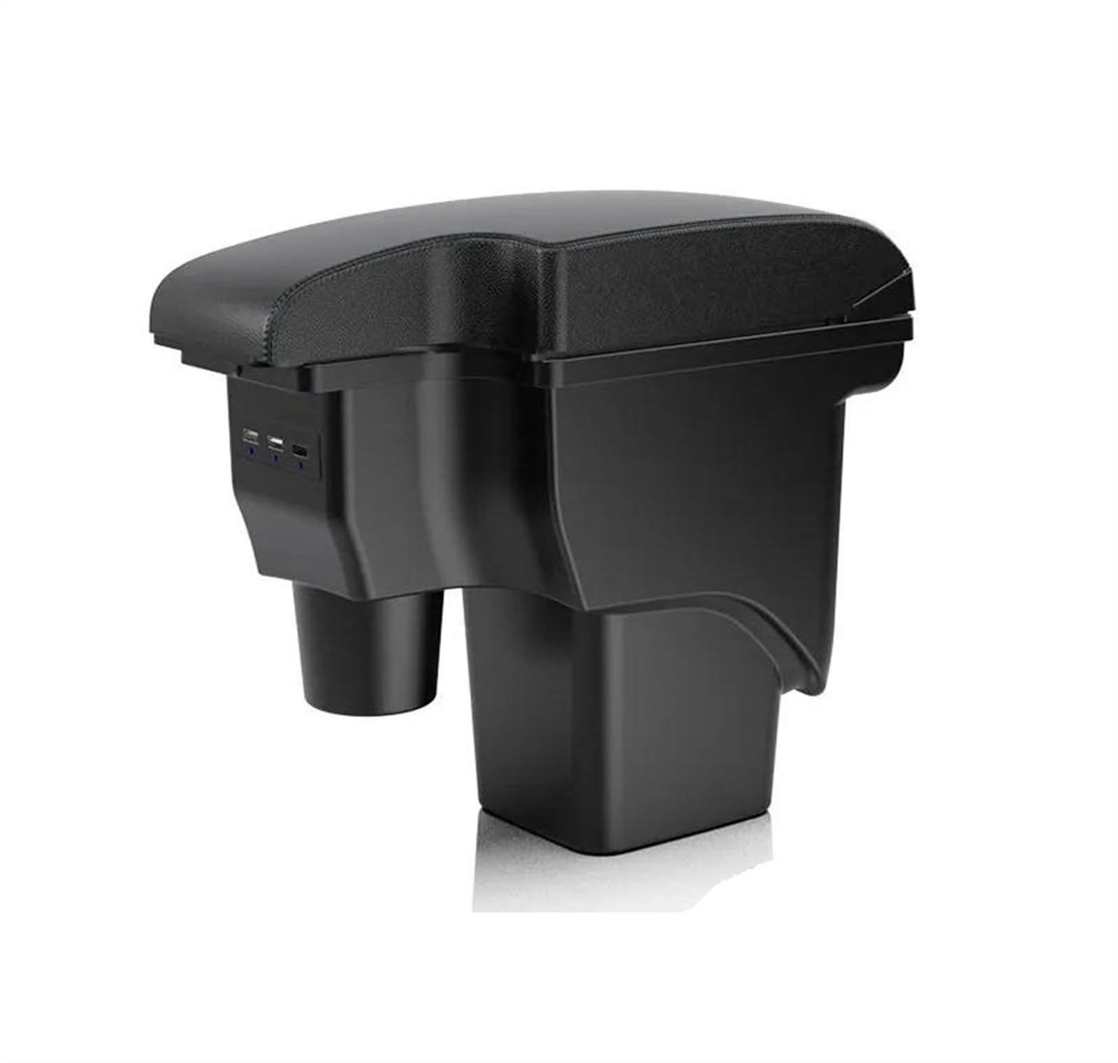 NOHEEU Car Armrest Box Accessories Interior Details Retrofit Parts Storage For Focus 2 Mk2(A2 Black line Corium)