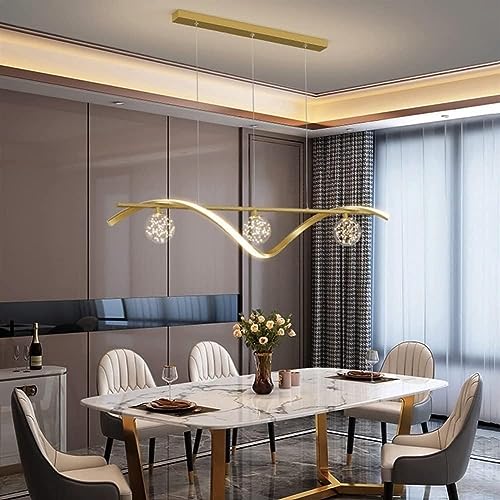 Lustre cuisine îlot ajustable pour éliminer les reflets avec sa télécommande LED