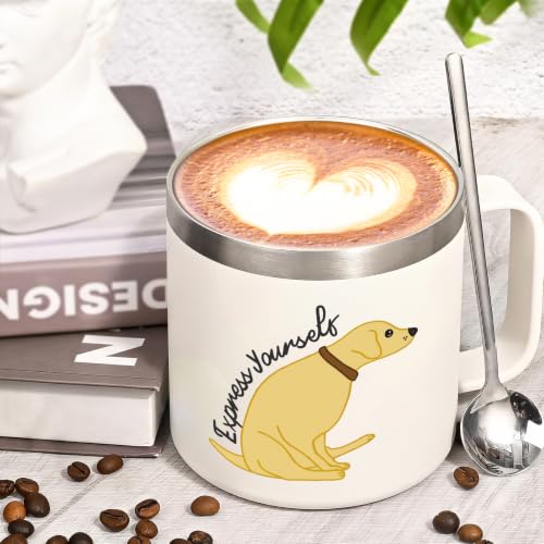 Lifecapido Vet Tech Gifts, Vet Tech Week Gifts, Express Yourself Dog 14oz Insulated Coffee Mug, Veterinarian Birthday Christmas Gift for Women Vet Veterinarian Assiant Pet Lover - Image 5