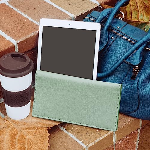 Image of CoBak Checkbook Cover for Women & Men - PU Leather Case with RFID Blocking | Classic Design Check Book Holder for Personal and Business