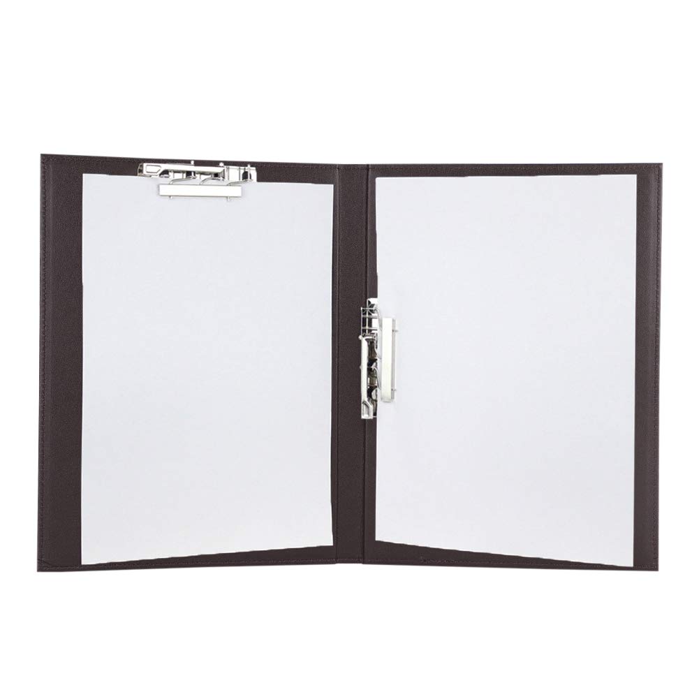 Buy A4 Leather Double Clipboard Folder Loose Leaf File Folder Binder