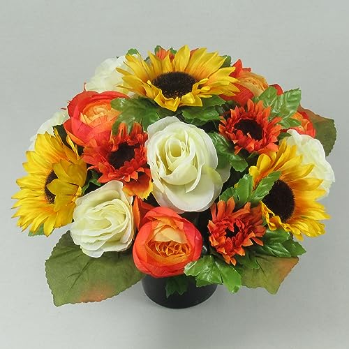 Just Because Silk Flowers Colourful Artificial/Silk Flower Grave