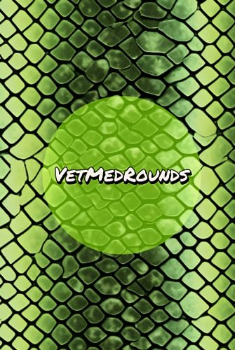 VetMedRounds Rounding Book: Green Snake Print (VetMedRounds Rounding Books)