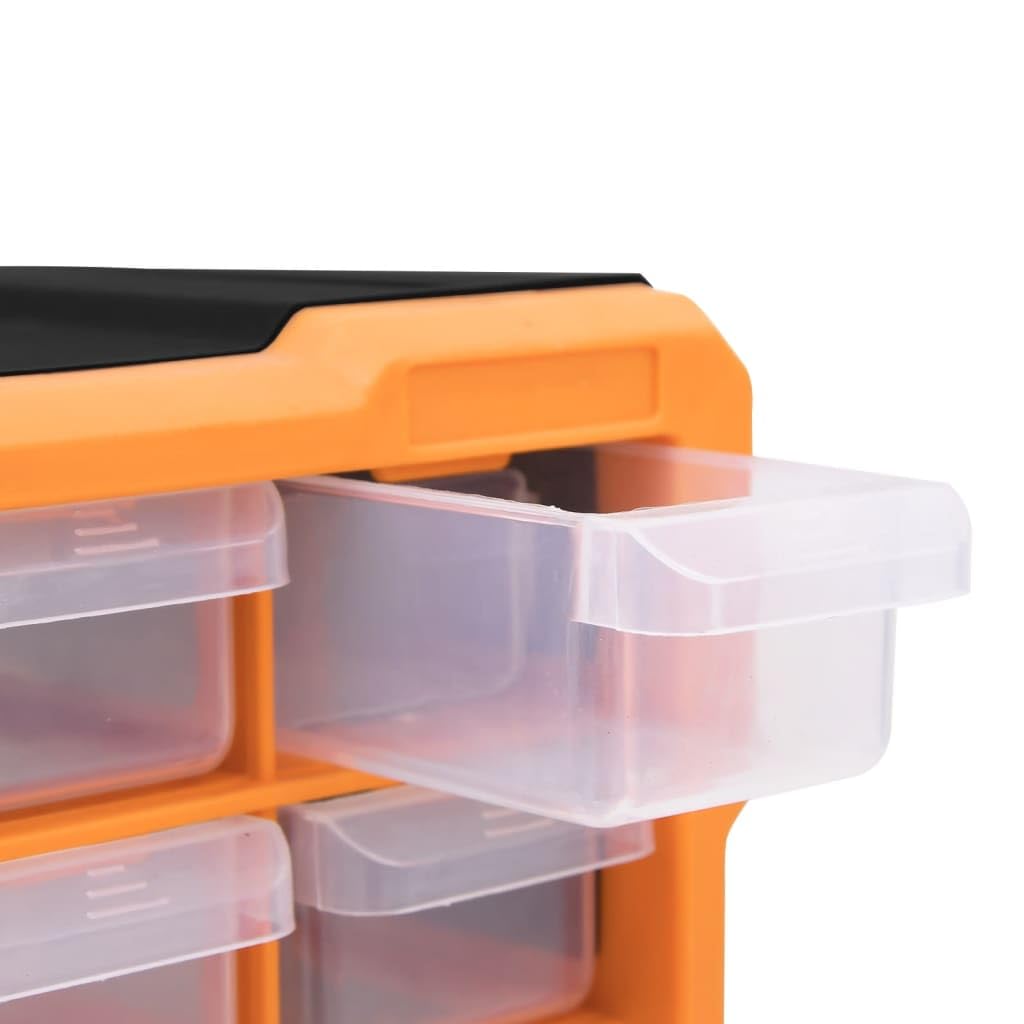 Wielofunkcyjny organizer do szuflad z 39 szufladami, tworzywo sztuczne PP, 38 x 16 x 47 cm, kieszeń na małe części, skrzynka narzędziowa, do przechowywania narzędzi, warsztatu, garażu