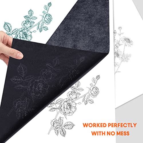 Psler 100 Sheets Carbon Paper Sheets, Carbon Transfer Paper With 3Pcs Embossing Stylus For Diy Woodworking, Paper, Canvas And Other Art Craft Surfaces(7.3 By 10 Inch) #TOP2