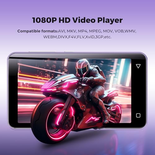 160GB MP3 Player with Bluetooth and WiFi, innioasis, MP3 MP4 Player for Kids with Spotify, Amazon Music, Audible, Libby, 4.0" Touch Screen Android Music Player with Speaker, Up to 1TB (Purple) by innioasis - Image 8