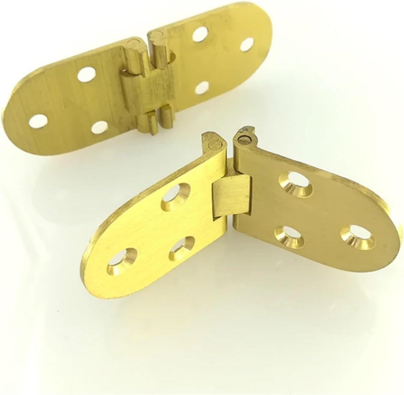 1 Pcs/Set 80x30mm Countertop Furniture Hardware Copper Concealed Hinge 180 Degree Folding Table Flap Hinge