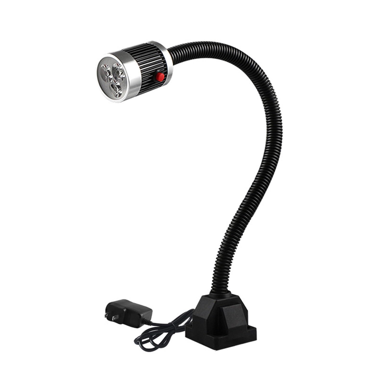 Luce da lavoro a LED, luce da lavoro a LED for macchine utensili, luce a collo d'oca 6W 220V, luce for utensili da officina for tornio, banco da lavoro, macchina da cucire, griglia(Y1-6W-24V)