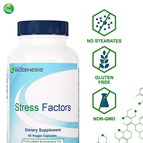 Nutra Biogenesis - Sleep Factors - Melatonin, Gaba And L-Theanine To Help Support Healthy Sleep And Rest - Non-Habit Forming, Gluten Free, Vegan, Non-Gmo - 60 Capsules #TOP3