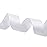 QIANF 1 Inch Double Face Satin Ribbon White Ribbon for Gift Wrapping Hair Bows Making Chair Sash Valentine\'s Day Wedding Birthday Party Invitation Decorations Floral Craft Sewing, 25 Yards