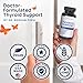 ThyroShield Thyroid Support, Pure Complex with Iodine, Ashwagandha, L-Tyrosine, Selenium, Thyroid Supplement for Women & Men, Energy, Hormone & Metabolism Support, cGMP, CoA Verified - 60 Capsules